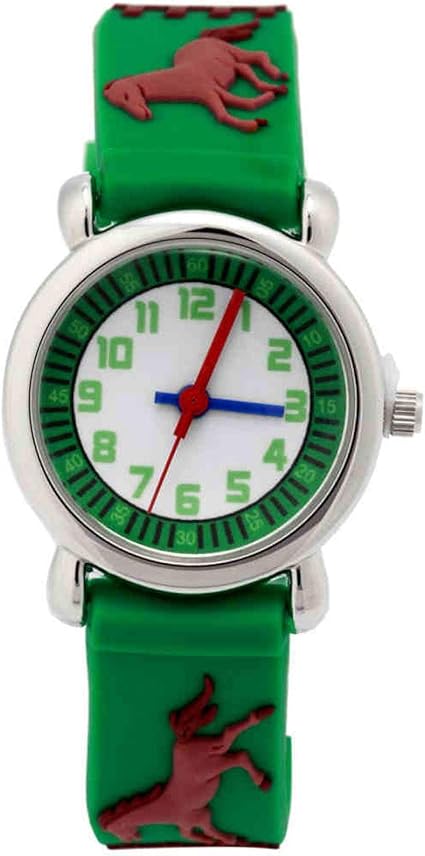 SFBBBO Reloj niño Relojes para niños, Correa Verde, Pulsera ...