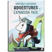 TeeTurtle Unstable Unicorns Adventures Expansion Pack - Designed to be Added to Your Unstable Unicorns Card Game…