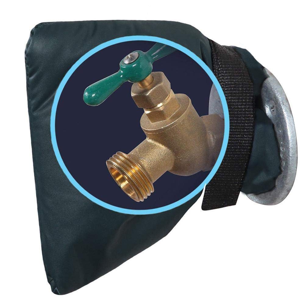 Outside Tap Cover for Winter,Tap Cosy Cover Thickened Outdoor Tap Cover Jacket Insulated Protector from Freezing Waterproof,Green