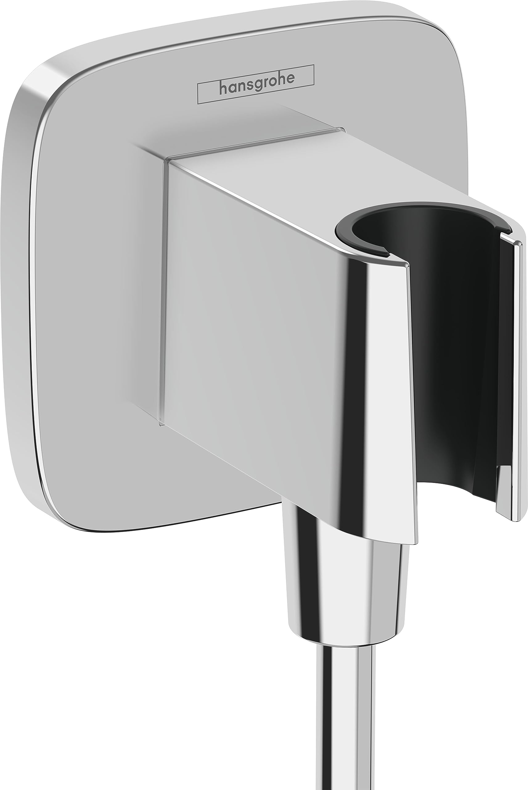 hansgrohe FixFit Q Wall outlet with shower holder, chrome, 26887000
