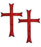 Pegatina Para Coche Y Moto: Cruz De Malta Y Cruz Templaria – Escudo De Caballero Para Airsoft Y Motociclistas