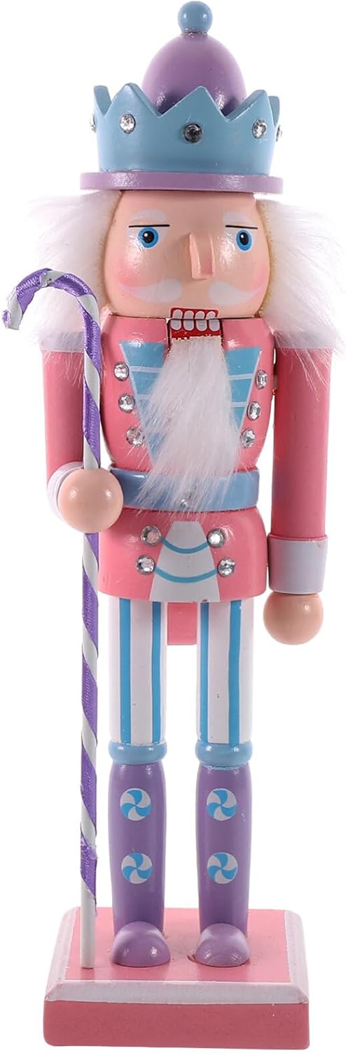 Nutcrackers - IMIKEYA Christmas Nutcrackers Figures: Wooden Nutcracker Christmas Nutcracker Ornament Nutcracker Soldier Christmas Decorations Figures Wooden Nutcracker Ornaments for Christmas Desktop Gift