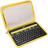 FBLFOBELI EVA Hard Carrying Case for Logitech K480 Wireless Multi-Device Keyboard, Protective Shockproof Travel Storage Bag