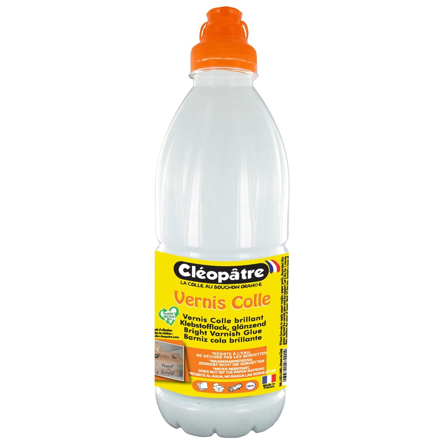 Cléopâtre LCC1-1000 Bottle of Varnish Glue Shiny 1 kg