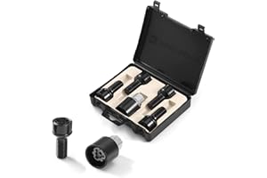 BINB ROAD 0019901607 A0019901607 Lockable Wheel Bolt Rim Locks Compatible with Mercedes-Benz C300 E400 CLA250 CLS400 GLA250 S