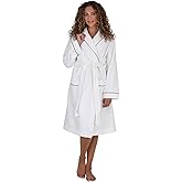 Be Relax Bathrobes for Women - Fashionable Bath Robe - Knee Length Terry Cloth Robe with Belt & Front Pockets