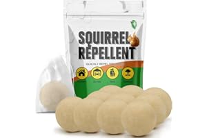 KQCWKH Squirrel Repellent Outdoor, Chipmunk Repellents Outdoor,Natural Squirrel Deterrent, Attic, Repeller for Gardens/Attics/Cars/Bird Feeders-10P