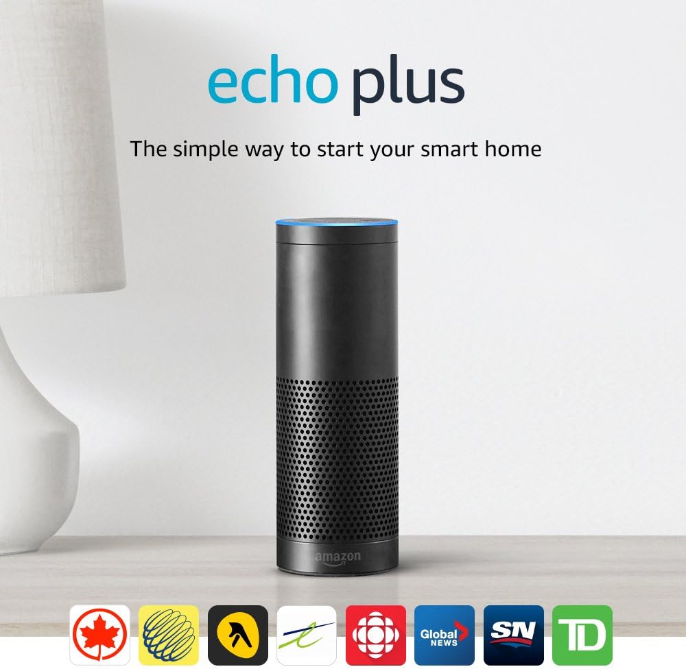 Echo Plus with builtin Smart Home Hub Black Amazon.ca Amazon Devices