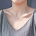 WDSHOW Sideways Cross Necklace,Rose Gold or Silver,16.5-18.5 inch