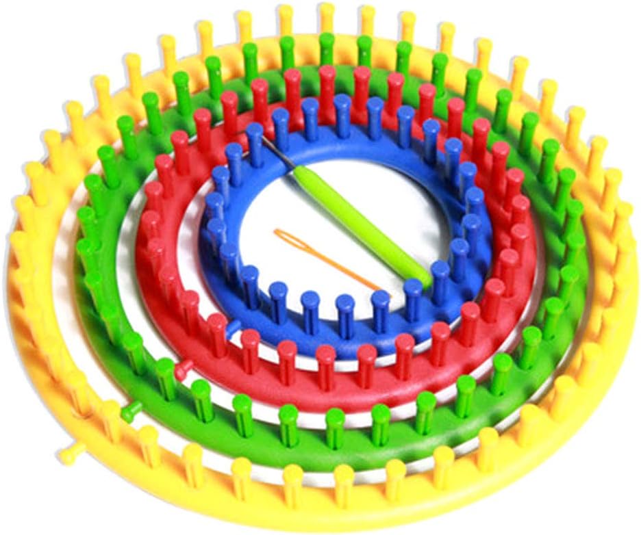 Fnochy Round Knitting Looms Set Kit - Premium Knitting Tools With Hook