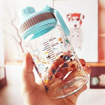 8HAOWENJU Vaso de Leche Vaso con Escala Vaso for Niños, Vaso de ...