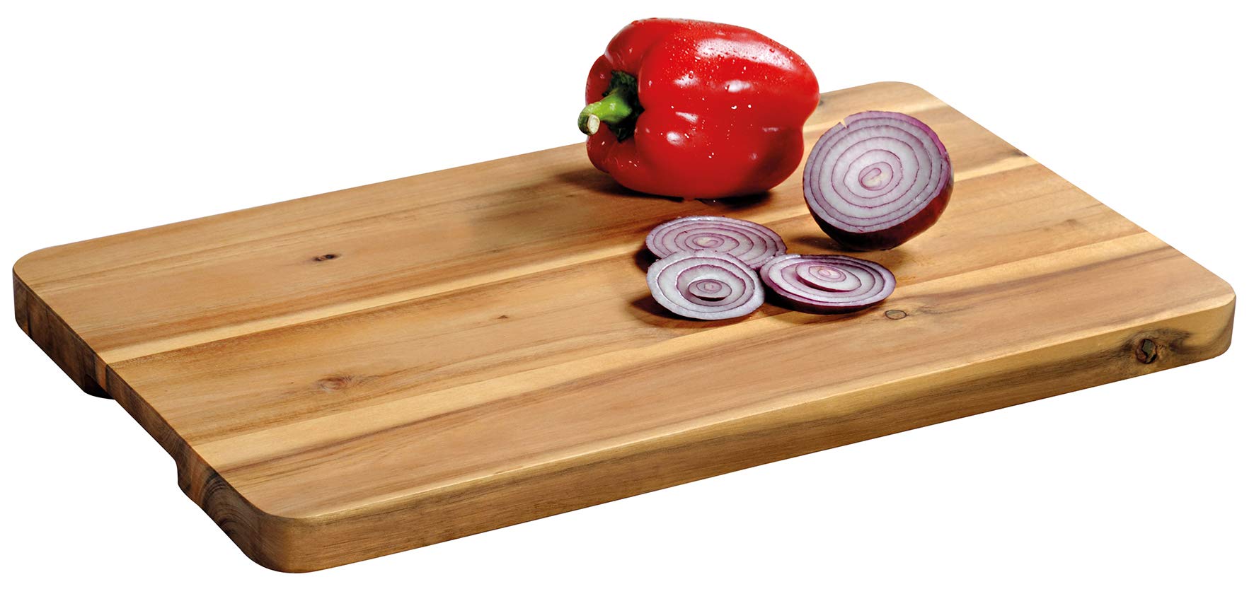KESPER Chopping and Carving Board, Material: Acacia Wood, Dimensions: 45 x 27 x 2.5 cm, Colour: Brown, Natural, 28103