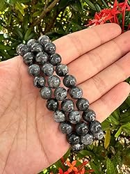 Black Labradorite Crystal Bead Bracelet
