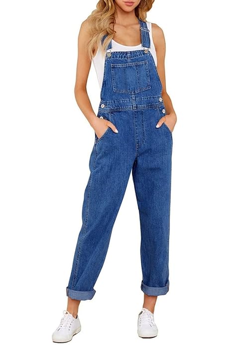 Overalls For Women BTDECLAR Overol Casual De Mezclilla Para Mujer