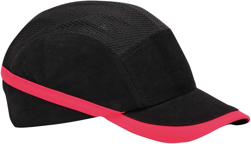 Portwest PW69 Vented Safety Bump Cap with Long Peak Black
