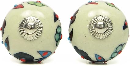 Únicos del gabinete perillas de cerámica Tiradores de cajones redondo