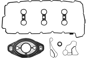 11127552280 Engine Valve Cover Gasket, Seal Gasket Replacement for BMW E60 E82 E90 E91 E61 E70 N51 N52 Engine, Camshaft Adjus