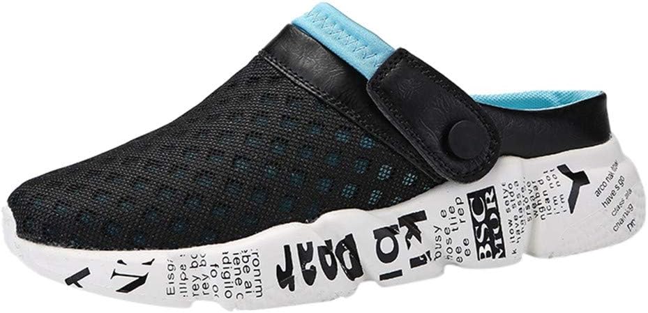 Yourgod Summer Mesh Men Shoes Breathable Sandals Casual Beach Shoes Flip Flops Shoes Slippers Tide Casual Mesh Beach Men's Shoes