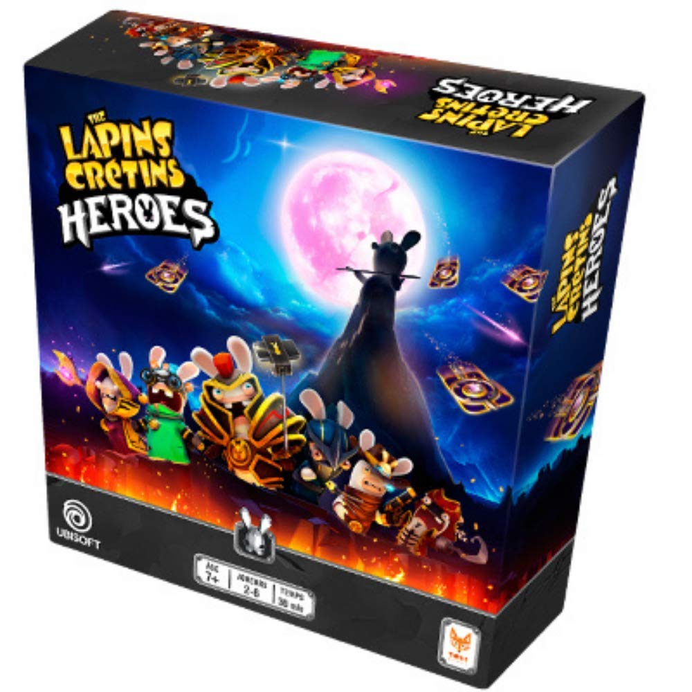 TOPI GAMES - Les Lapins Crétins - Heroes - Board Game - Board Game - Child Game - Family - Ages 7+ - 2-6 Players - LLC-104001 - French Version
