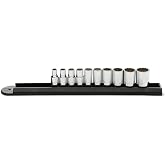 GEARWRENCH 10 Pc. 1/4" Drive 12 Pt. Standard Socket Set, SAE - 80307D