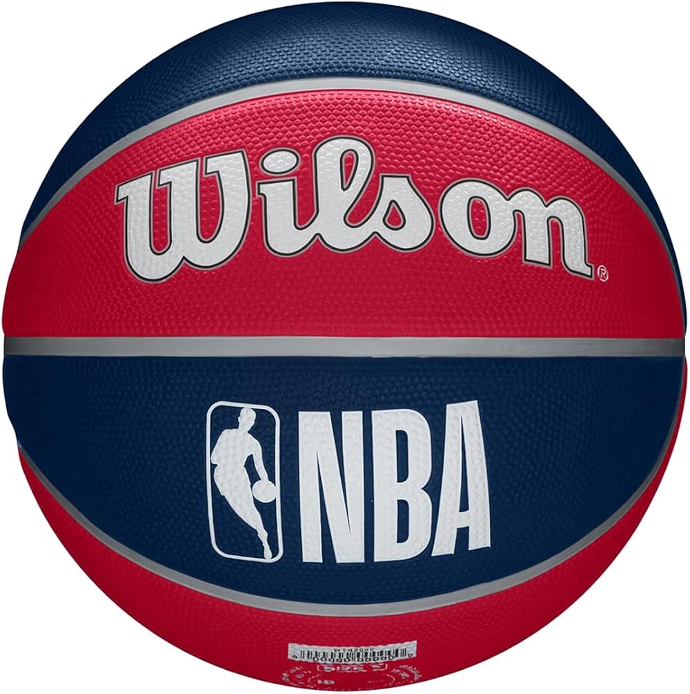 Wilson NBA Team Tribute Basketball Washington Wizards Size 7 Outdoor Rubber