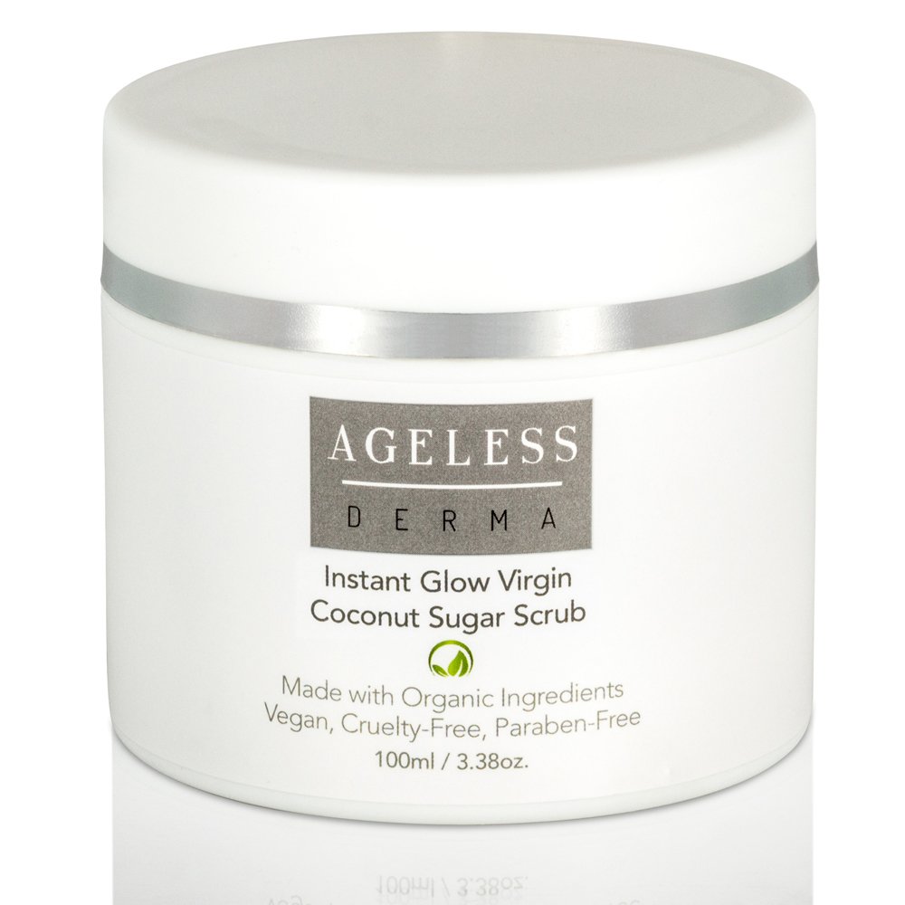 Ageless Derma Organic Sugar Face Scrub by Dr. Mostamand. A Facial Exfoliator to Give you a Smooth and Glowing Skin
