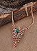 UBBC Colorful Peacock full diamond vintage necklace
