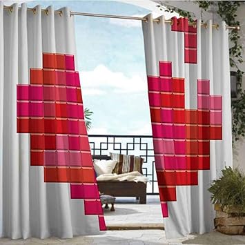 Amazon Com Indoor Outdoor Single Panel Print Window Curtain