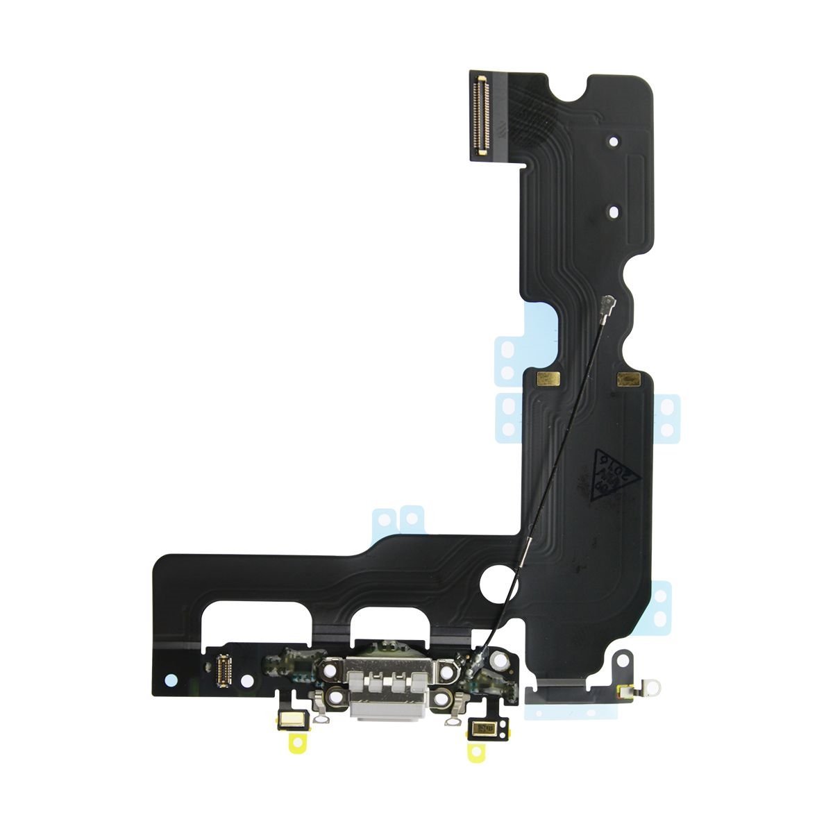 OnlyTech - Charging Connector for iPhone 7 Plus Grey Flex Cable with USB Dock, Microphone and GSM Antenna