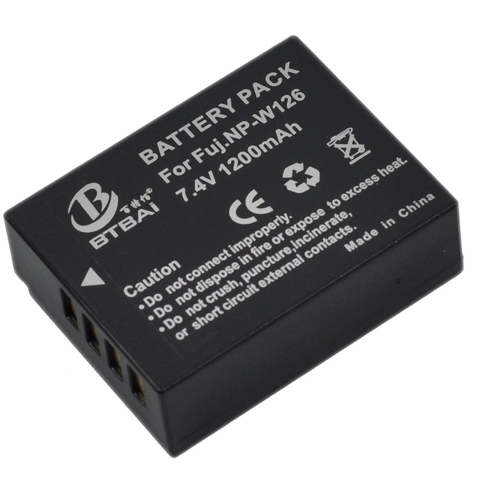 BTBAI NP-W126 Camera Battery for NPW126 NP-W126s FinePix HS30 HS30EXR HS35 HS35EXR HS50 HS50EXR X-A1 XA1 X-A2 XA2 X-A3 XA3 X-E1 XE1 X-E2 XE2 X-M1 XM1 X-T1 XT1 X-T2 XT2 X-Pro1 X-Pro2 X-Pro 2 X-E2s k1a
