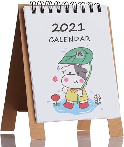 Amazon 21年 可愛い手描きカレンダー プレゼント 飾り 実用性と美感両立 目標設定 書き込み可能 携帯便利 勉強 2 カレンダー 文房具 オフィス用品