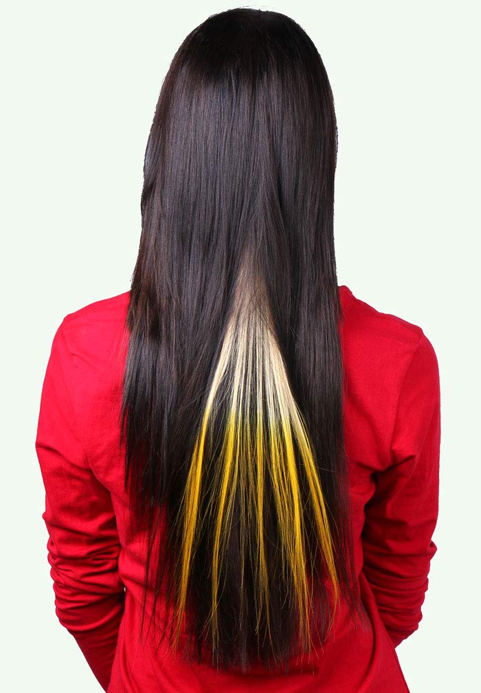 Galleon Krome Hair Neon Ombre Yellow 16 Inches Single Clip
