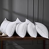 MUFEW Bed Pillows Standard Size Set of 4, Firm Hotel Pillows for Sleeping, Cooling Pillows for Side & Back Sleepers, Down Alternative Filling, 20 x 26 Inches