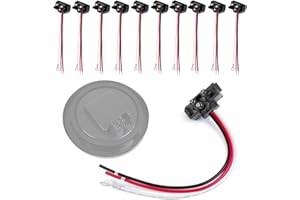 Ledvillage 10X Truck Trailer Molded 3 Prong Pin Pigtail Harness Plug 3-Wire Right Angle for Stop Turn Tail Brake Backup Light