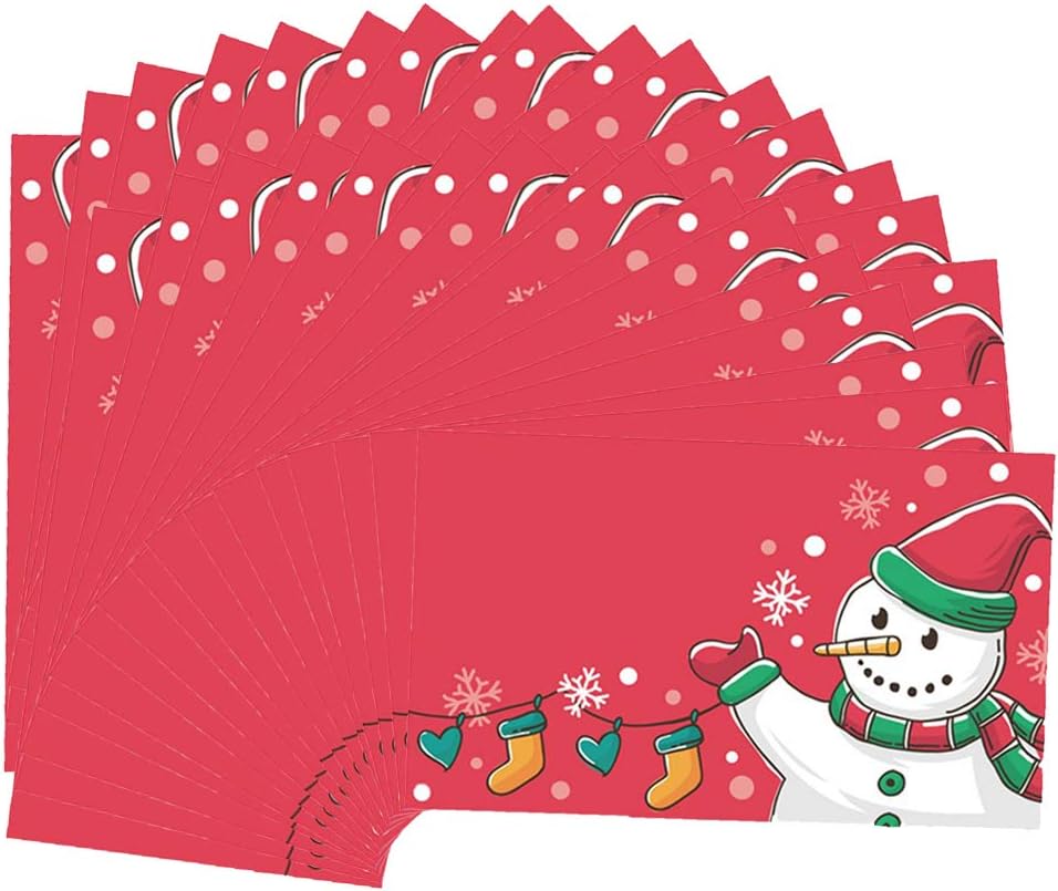 Amazon 約50枚 雪だるま 手書きカード クリスマスカード ポストカード 絵柄付はがき 文房具 オフィス用品