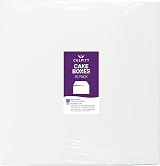 Culpitt 8" Square Cake Boxes With Lid Pack of 10 White Premium view 8