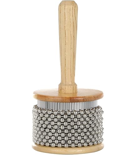 Cabasa GEWA Pure Club Salsa - Strumento Musicale Con Corpo In Legno E Rete Metallica - Foto 3