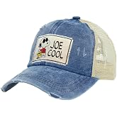 BRIEF INSANITY Snoopy Baseball Cap - Custom Fitted Cartoon Themed Snap Back Hat | Unisex Adult Trucker Cap