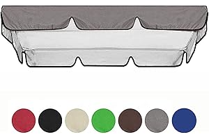 Porch Swing Canopy, Outdoor Swing Cover Replacement Canopy, Swing Canopy Cover Replacement 420D, Top for Porch Patio Garden P