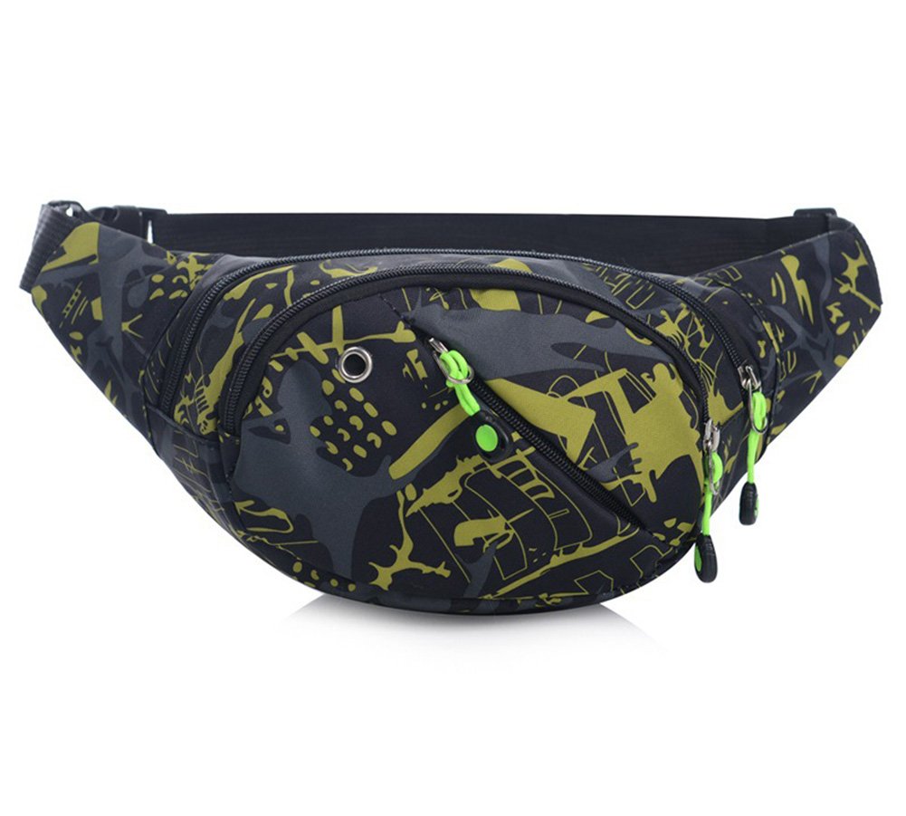 Estwell Bum Waist Bag Pack Outdoor Travel Hiking Fanny Pack Waterproof Holiday Money Hip Pouch for Men Women