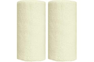 BBOLIVE 6' Inch Wrist Sweatband in 26 Different Neon Colors - Athletic Cotton Terry Cloth - Great for All Outdoor Activity(1 Pair)