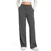 ODODOS Women's Modal Soft Wide Leg Pants with Pockets Adjustable Shockcord High Waist Casual Lounge Pants-27/29/31" Inseam