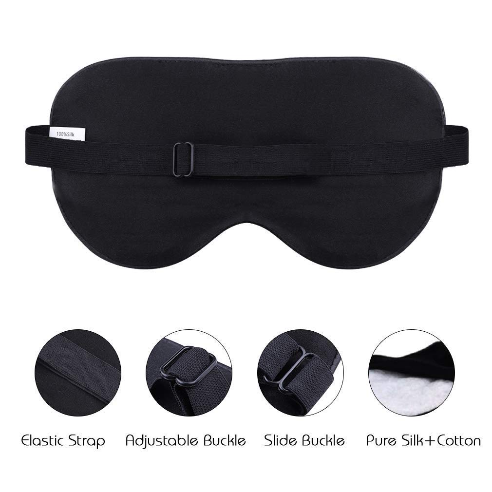 Sleep Mask, Silk Eye Mask Super Smooth Sleeping Mask by Jazzznap : Beauty