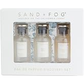 Sand + Fog Perfume Oil Discovery Set, 3 Fragrances, Innocence, Vanilla Musk, Marshmallow Skies, 0.25 fl oz Each 0.25 fl oz Each