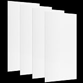 Pushglossy 4 Pack 23.75"x47.75"x0.2" Fluorescent Light Covers, Milky White | Classroom Office Diffuser Panels for 2x4ft Drop Ceiling Light Fixture Polycarbonate Replacement Sheet for Hospital Home
