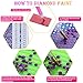 Artoree DIY 5D Diamond Painting by Number Kit for Adult, Full Drill Diamond Dotz Kit Home Wall Decor-16x16
