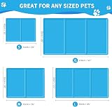 SNMIX Dog & Cat Cooling Mat Large 90x50 cm Blue Self-Cooling Gel Pad view 3