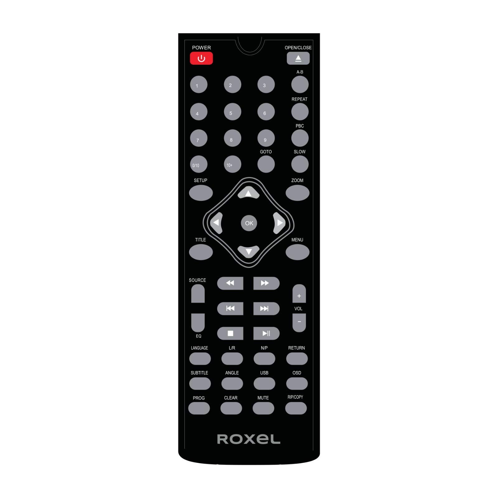 Remote Control For Roxel RCD-250BT All in One Compact Micro Hifi CD Player, Mini stereo