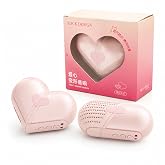 GizmoGlee 2-in-1 Rotatable Capsule Heart, Mini Portable Speaker，Pink | Mini Portable Wireless Speaker with Detachable Lanyard, Sweatproof, Bluetooth 5.4, Clear Sound, Hands-free Call for Running