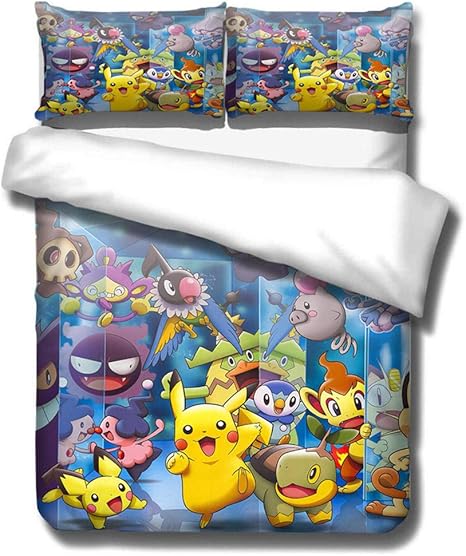 Amazon ポケモンキルトカバーピカチュウ3d漫画プリント寝具ベッドスピードチャイルドキッドベッドルームベッド羽毛布団カバー寝具 210x210cm 3pcs 寝具カバーセット オンライン通販 Amazon ポケモンキルトカバーピカチュウ3d漫画プリント寝具ベッドスピードチャイルドキッドベッドルームベッド羽毛布団カバー寝具 210x210cm 3pcs 寝具カバーセット オンライン通販